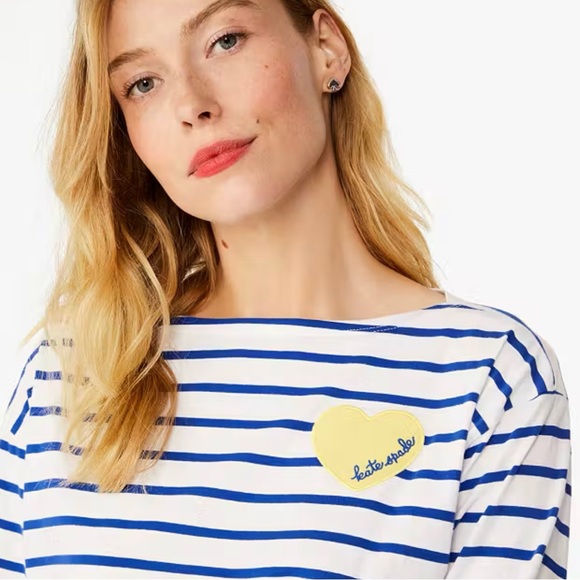 kate spade Tops - kate spade ♠️- Harbor Stripe Long Sleeve T Shirt, in “Fresh White”, Size Medium